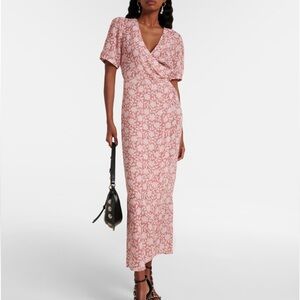 RIXO NEVER WORN Katrina floral midi dress